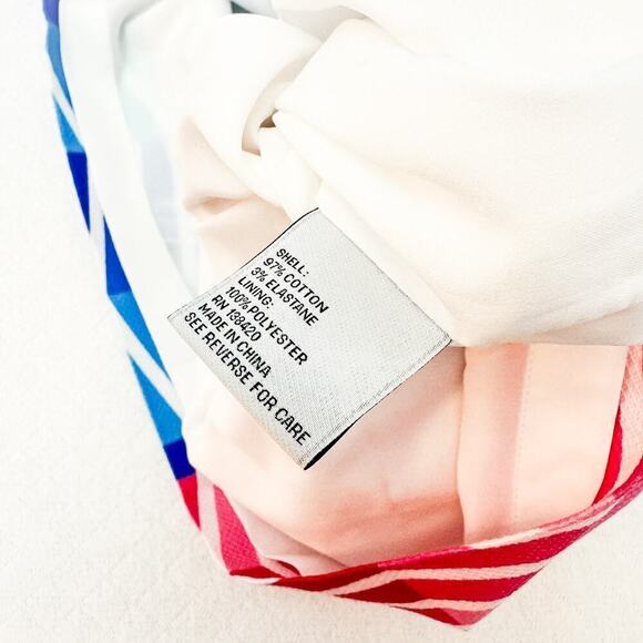 Per Se Striped A Line Patterned Skirt Size 4 - Picture 3 of 5